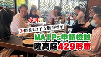 Photo of 【羅秀虹3子女撫養權案】MAIPs申請檢討 隆高庭429聆審