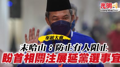 Photo of 【巫統大會】末哈山：防止有人阻止  盼首相關注展延黨選事宜