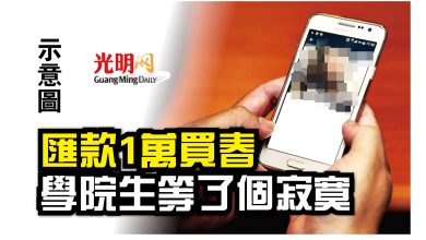 Photo of 匯款1萬買春 學院生等了個寂寞