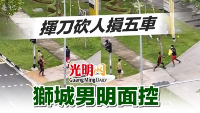 Photo of 揮刀砍人損五車 獅城男明面控