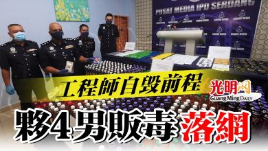 Photo of 工程師自毀前程  夥4男販毒落網