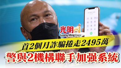 Photo of 首2個月詐騙捲走2495萬  警與2機構聯手加強系統