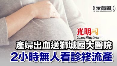 Photo of 產婦出血送獅城國大醫院 2小時無人看診終流產