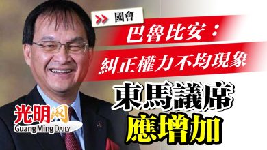 Photo of 【國會】巴魯比安：糾正權力不均現象  東馬議席應增加