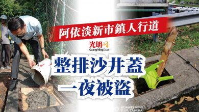 Photo of 阿依淡新市鎮人行道  整排沙井蓋一夜被盜