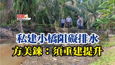Photo of 私建小橋阻礙排水  方美錸：須重建提升