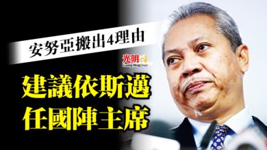 Photo of 安努亞搬出4理由  建議依斯邁任國陣主席