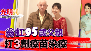 Photo of 翁虹95歲父親 打3劑疫苗染疫