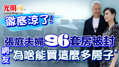Photo of 徹底涼了！張庭夫婦96套房被封 網友:為啥能買這麼多房子