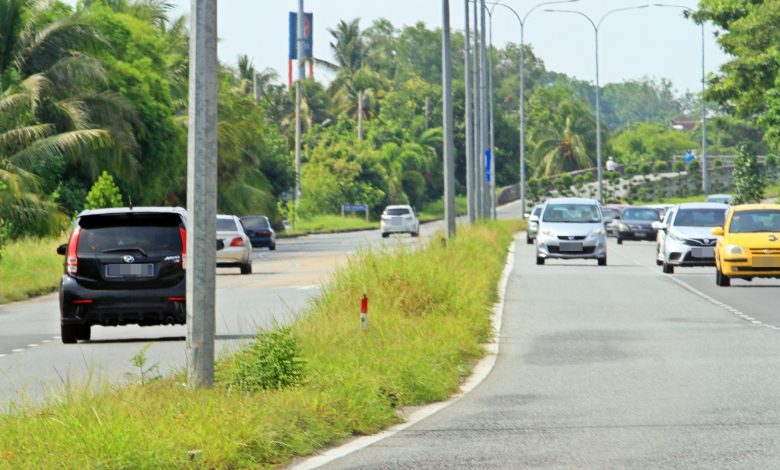 丹絨本達哈拉路段沿路野草叢生，有礙市容。