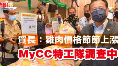 Photo of 貿長：雞肉價格節節上漲  MyCC特工隊調查中