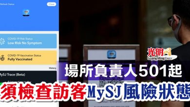 Photo of 國安會：場所負責人501起  須檢查訪客MySJ風險狀態