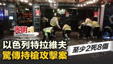 Photo of 以色列特拉維夫驚傳持槍攻擊案 至少2死8傷