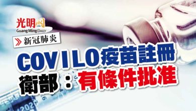 Photo of 【新冠肺炎】COVILO疫苗註冊 衛部：有條件批准