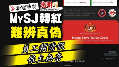 Photo of 【新冠肺炎】MySJ轉紅難辨真偽 員工頻請假僱主無奈