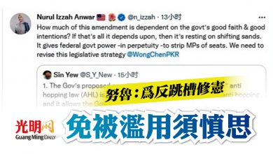 Photo of 努魯：為反跳槽修憲 免被濫用須慎思