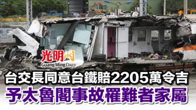 Photo of 台交長同意台鐵賠2205萬令吉予太魯閣事故罹難者家屬