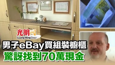 Photo of 男子eBay買組裝櫥櫃 驚訝找到70萬現金