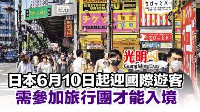 Photo of 日本6月10日起迎國際遊客 需參加旅行團才能入境