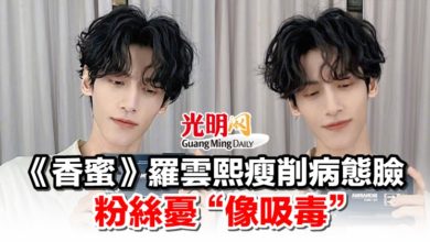 Photo of 《香蜜》羅雲熙瘦削病態臉 粉絲憂“像吸毒”
