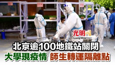 Photo of 北京逾100地鐵站關閉 大學現疫情 師生轉運隔離點