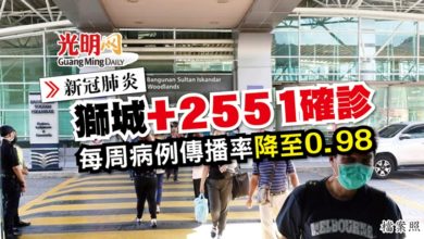 Photo of 【新冠肺炎】獅城+2551確診 每周病例傳播率降至0.98