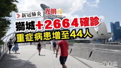 Photo of 【新冠肺炎】獅城+2664確診 重症病患增至44人