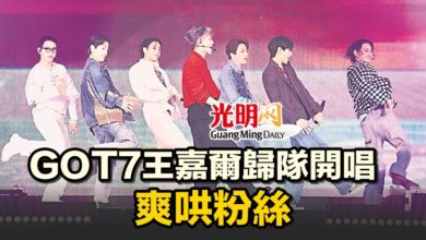 Photo of GOT7王嘉爾歸隊開唱 爽哄粉絲