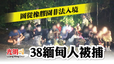 Photo of 圖從橡膠園非法入境 38緬甸人被捕