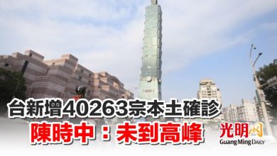 Photo of 台新增40263宗本土確診 陳時中：未到高峰
