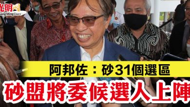 Photo of 阿邦佐：砂31個選區  砂盟將委候選人上陣