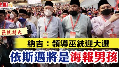 Photo of 【巫統特大】納吉：領導巫統迎大選 依斯邁將是“海報男孩”