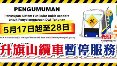 Photo of 5月17日起至28日 升旗山纜車暫停服務