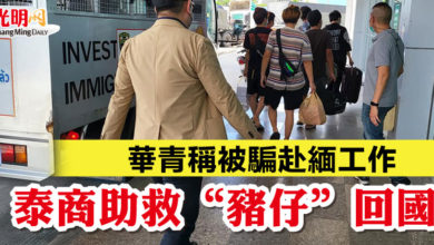 Photo of 華青稱被騙赴緬工作 泰商助救“豬仔”回國