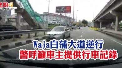 Photo of Waja白蒲大道逆行  警呼籲車主提供行車記錄