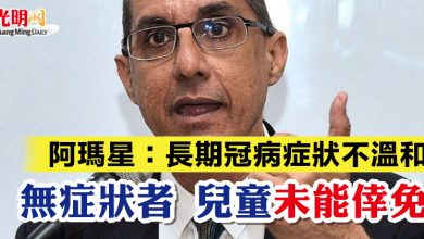 Photo of 阿瑪星：長期冠病症狀不溫和 無症狀者 兒童未能倖免