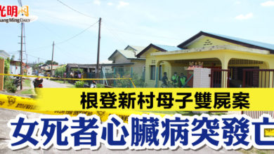 Photo of 根登新村母子雙屍案   女死者心臟病突發亡