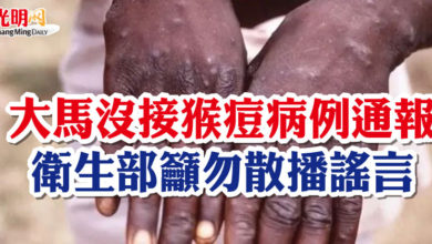 Photo of 大馬沒接猴痘病例通報 衛生部籲勿散播謠言