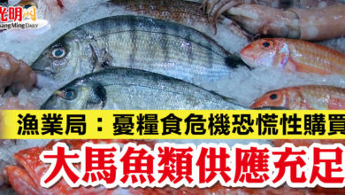 Photo of 漁業局：憂糧食危機恐慌性購買  大馬魚類供應充足