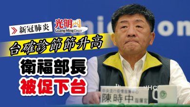 Photo of 【新冠肺炎】台確診節節升高 衛福部長被促下台