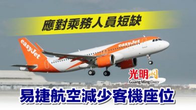 Photo of 應對乘務人員短缺 易捷航空減少客機座位