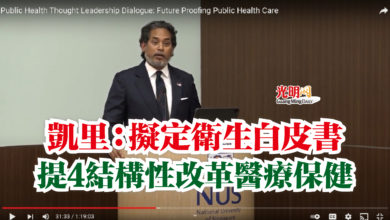Photo of 凱里：擬定衛生白皮書  提4結構性改革醫療保健
