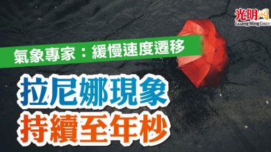 Photo of 氣象專家：緩慢速度遷移  拉尼娜現象持續至年杪