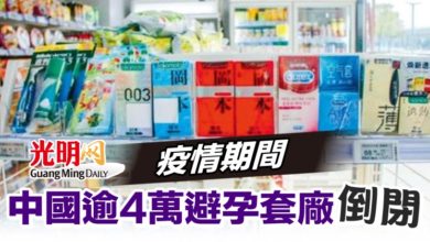 Photo of 疫情期間 中國逾4萬避孕套廠倒閉