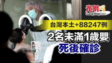 Photo of 台灣本土+88247例 2名未滿1歲嬰死後確診