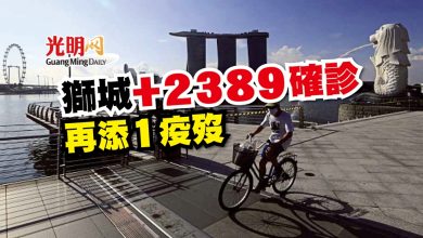 Photo of 【新冠肺炎】獅城+2389確診 再添1疫歿