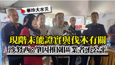 Photo of 【華玲大水災】現階未能證實與伐木有關  沙努西：肇因推園區業者不公平