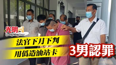 Photo of 法官下月下判 用偽造油站卡 3男認罪