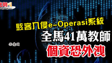 Photo of 駭客入侵e-Operasi系統 全馬41萬教師個資恐外洩