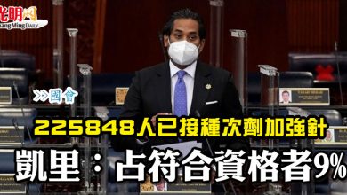 Photo of 【國會】225848人已接種次劑加強針  凱里：占符合資格者9%